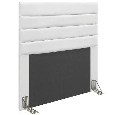 Cabeceira Rubi Cama Box Solteiro 90cm Corino Branco