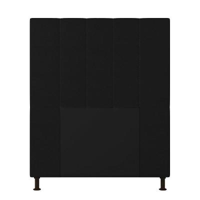 Cabeceira Cama Box Solteiro 90cm Corino Preto
