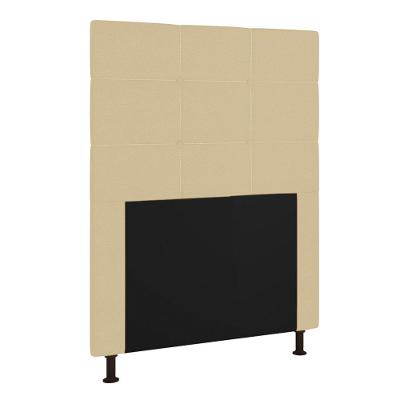 Cabeceira Cama Box Solteiro 90cm Corino Bege