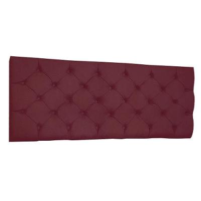 Cabeceira Painel Capitonê Queen 1,60m Jade Suede Cor Marsala