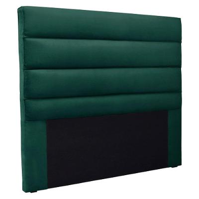 Cabeceira Queen 1,60m La Italiana Veludo Verde Floresta - Pallazio