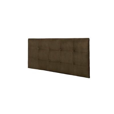 Painel Luna Cama Box King 193cm Suede Marrom