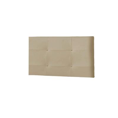 Painel Luna Cama Box Solteiro 90cm Suede Bege