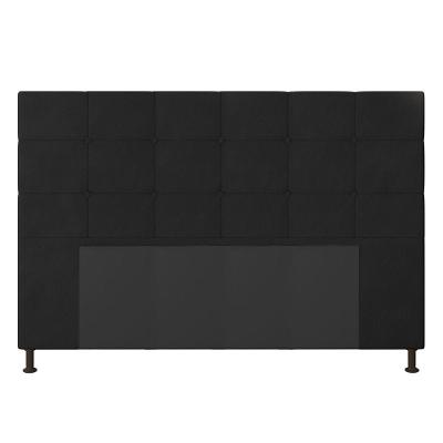 Cabeceira Cama Box Queen 160cm Suede Preto