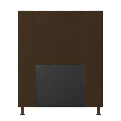 Cabeceira Cama Box Solteiro 90cm Suede Marrom