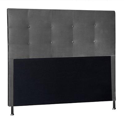 Cabeceira Casal 1,40m Berlim Suede Cinza Pallazio
