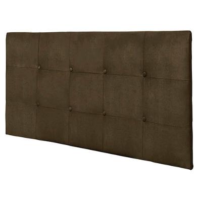 Painel Luna Cama Box Queen 160cm Suede Marrom