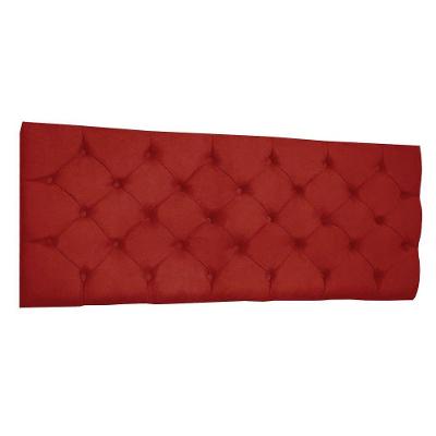 Cabeceira Painel Capitonê Queen 1,60m Jade Suede Cor Vermelho