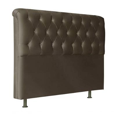 Cabeceira Queen 160cm Emilia Suede Marrom Id Suede Marrom