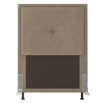 Cabeceira Ametista Cama Box Solteiro 90cm Suede Bege