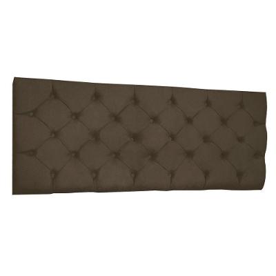 Cabeceira Painel Capitonê Solteiro 0,90m Jade Suede Cor Marrom