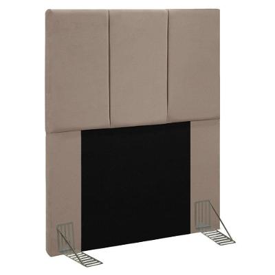 Cabeceira Solteiro 90Cm Pérola D10 Suede Bege