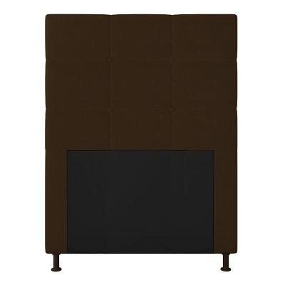 Cabeceira Cama Box Solteiro 90cm Corino Preto