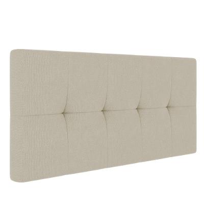 Cabeceira Painel Nina Para Cama Box Queen 160 Cm Linho Grosso Bege A19