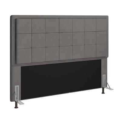 Cabeceira Onix Cama Box Casal 140cm Suede Grafite