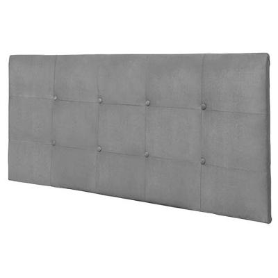 Painel Luna Cama Box Queen 160Cm Suede Cinza