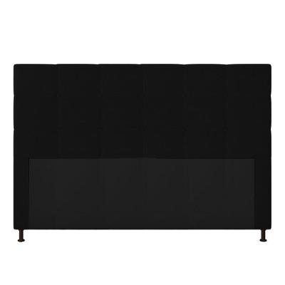 Cabeceira Cama Box Queen 160cm Corino Preto