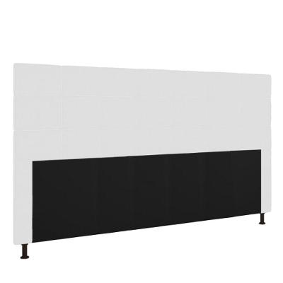 Cabeceira Cama Box King 195cm Corino Branco