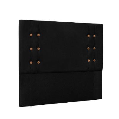 Cabeceira Gênova Para Cama Box Solteiro 90cm Suede Preto