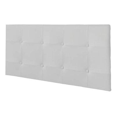 Painel Luna Cama Box King 193cm Corino Branco