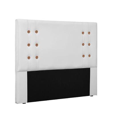 Cabeceira Gênova Para Cama Box Solteiro 90cm Corino Branco