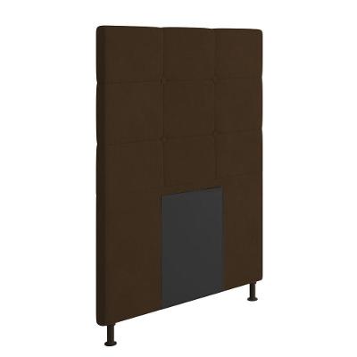 Cabeceira Cama Box Solteiro 90cm Suede Marrom