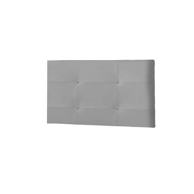 Painel Luna Cama Box Solteiro 90cm Suede Cinza