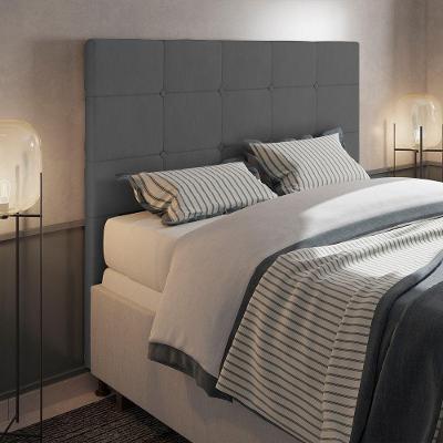 Cabeceira Cama Box King 195cm Suede Grafite