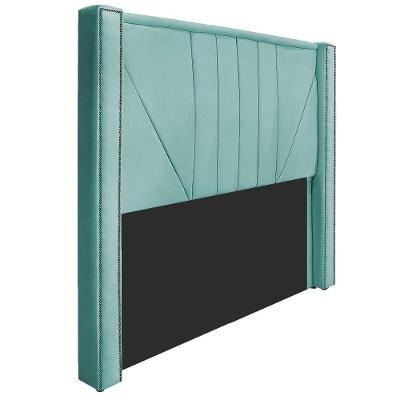 Cabeceira Casal 140cm Suede Azul Tiffany