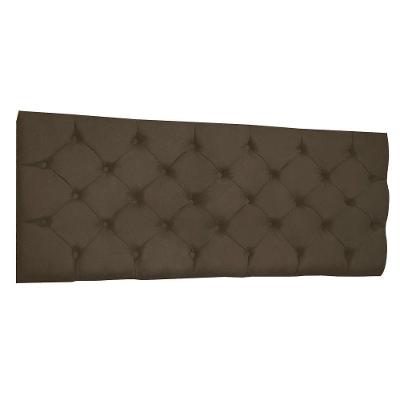 Cabeceira Painel Capitonê Queen 1,60m Jade Suede - Pallazio Cor Marrom