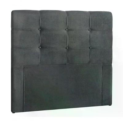 Cabeceira Solteiro 90cm Daiana Suede Cinza Id Suede Cinza
