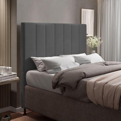 Cabeceira Cama Box Casal 140cm Suede Grafite