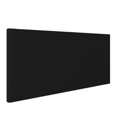 Cabeceira Painel Clean Para Cama Box Queen 160 Cm Linho Cor A79 Preto