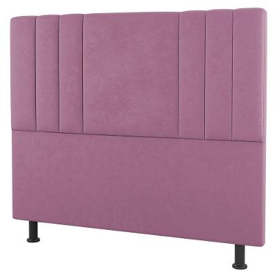 Cabeceira Cama Box Casal Queen Size Grace 160Cm Suede Rosa