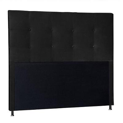 Cabeceira Casal 1,40m Berlim Suede Preto