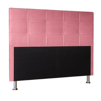 Cabeceira Casal 1,40m Roma Suede Rosa