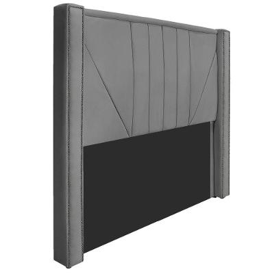Cabeceira Casal 140cm Suede Cinza