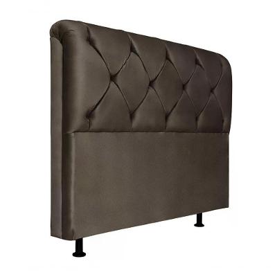 Cabeceira Solteiro 90cm Suede Marrom Id Suede Marrom