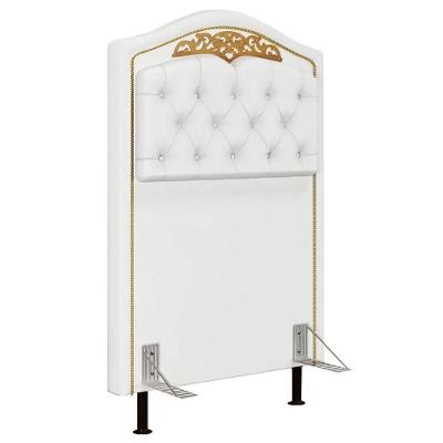 Cabeceira Cama Box Solteiro 90cm Marcheli Corano Branco
