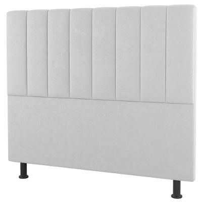 Cabeceira Cama Box Solteiro Cora 90Cm Sintético Branco