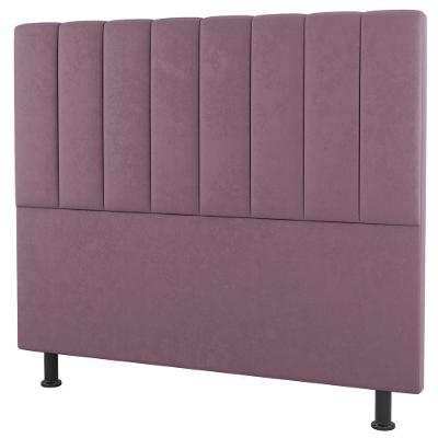 Cabeceira Cama Box Casal Queen Size Cora 160Cm Suede Rosé