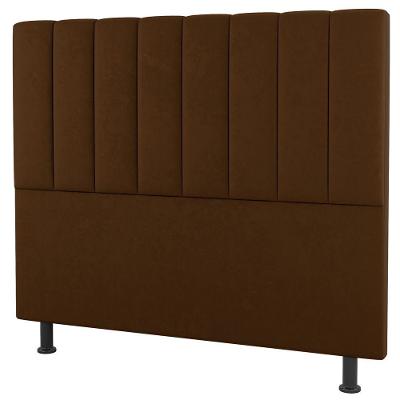 Cabeceira Cama Box Casal Cora 140Cm Suede Terracota