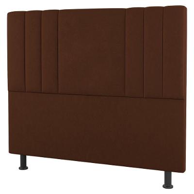 Cabeceira Cama Box Casal Grace 140Cm Suede Terracota