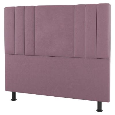 Cabeceira Cama Box Casal Queen Size Grace 160Cm Suede Rosé