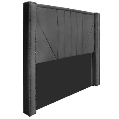 Cabeceira Casal 140 Cm Para Cama Box Linho Cinza Escuro