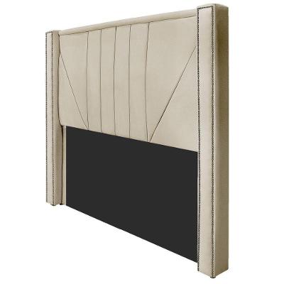 Cabeceira Solteiro Minsk P02 90 Cm Para Cama Box Corano - Doce Sonho Móveis Bege