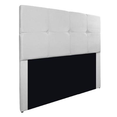 Cabeceira Casal Marseille P02 140 Cm Suede Branco