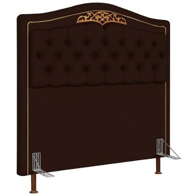 Cabeceira Cama Box Casal 140Cm Imperial J2 Marrom Escuro