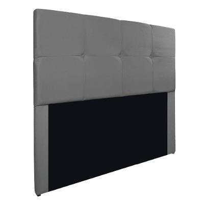 Cabeceira Solteiro Marseille P02 90 Cm Suede Cinza