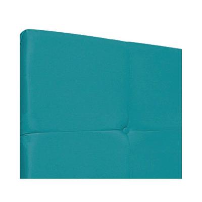 Cabeceira Casal Marseille P02 140 Cm Suede Azul Turquesa